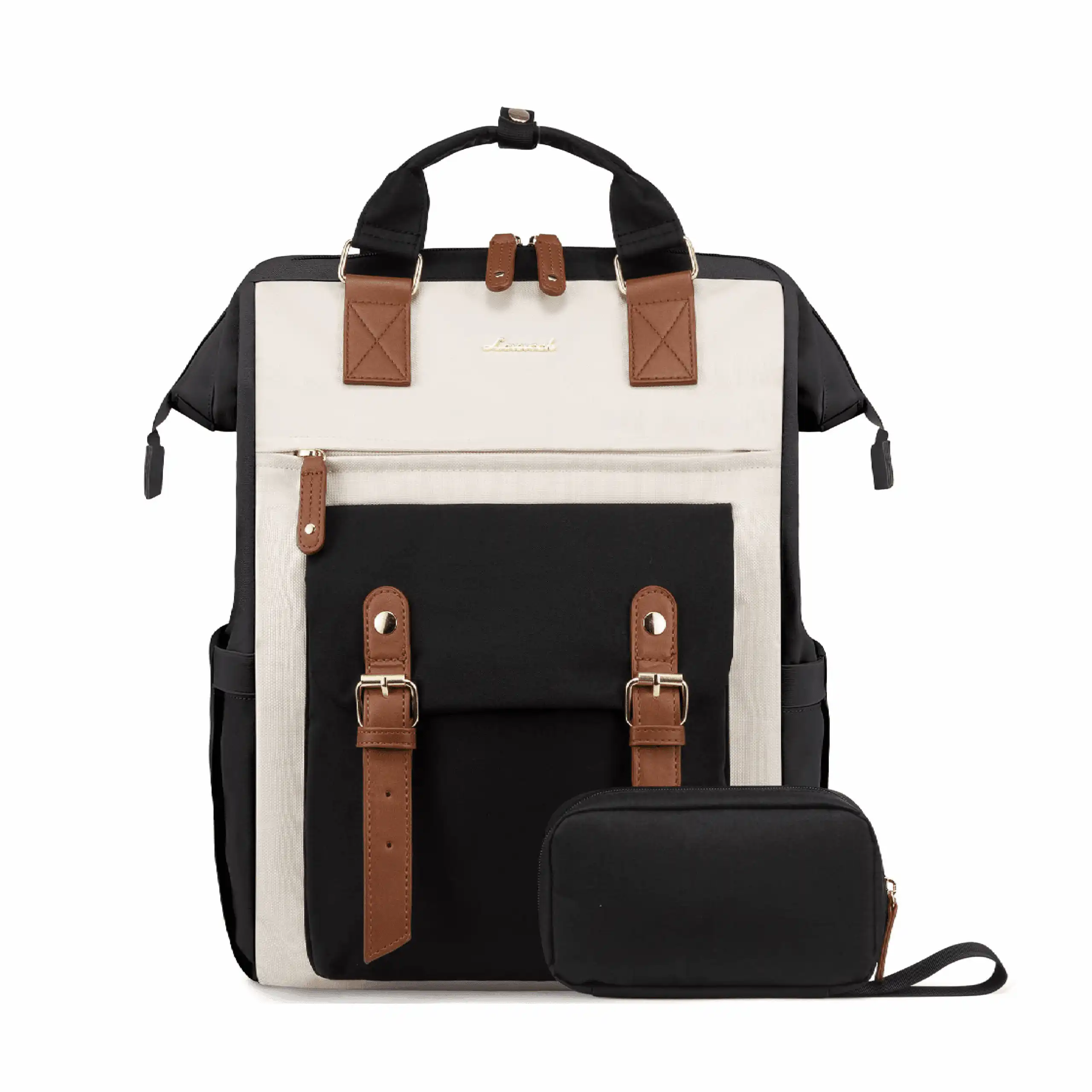 Γυναικείο Σετ Σακίδιο Φορητού Υπολογιστή τσάντα χειρός Lovevook 15,6” WB1930 beige/black