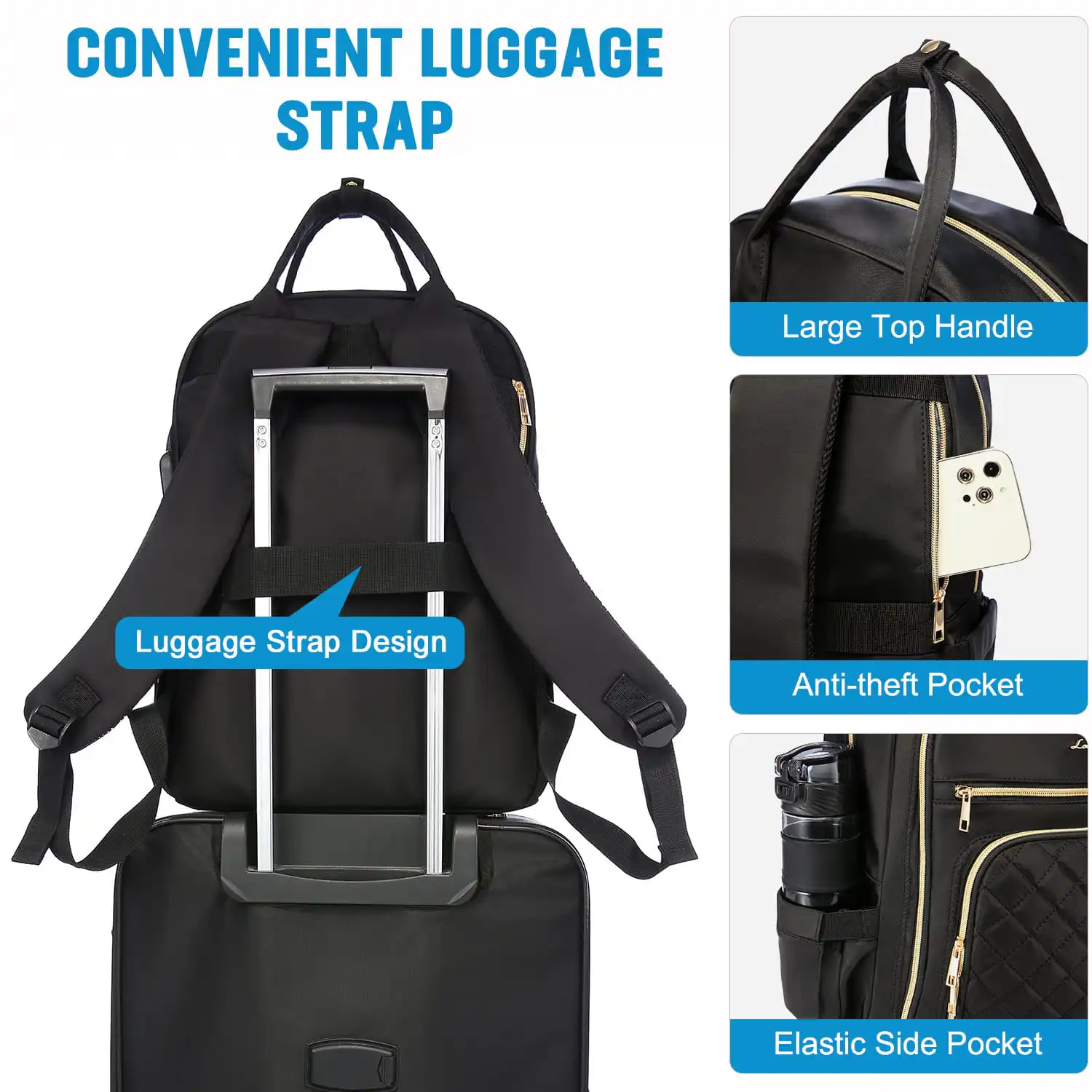 Γυναικείο Σακίδιο Φορητού Υπολογιστή Lovevook 15,6'' WB1943 black