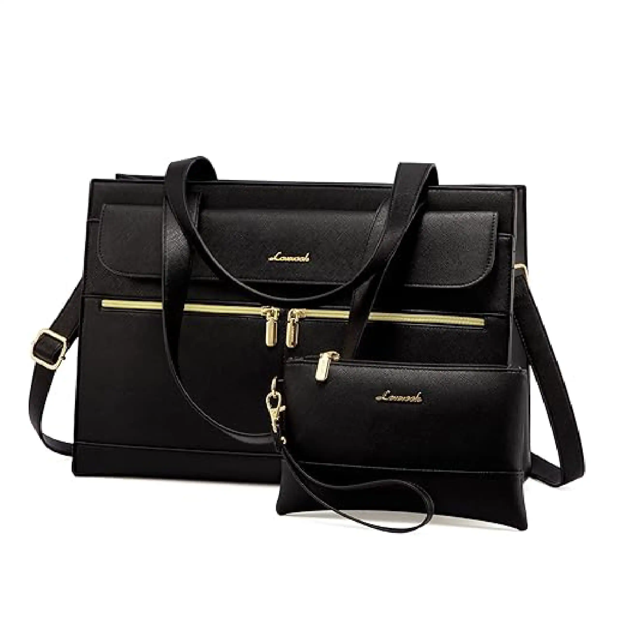 Γυναικείο σετ τσάντας ώμου/χειροός φορητού υπολογιστή Lovevook 15,6” WB2026 black