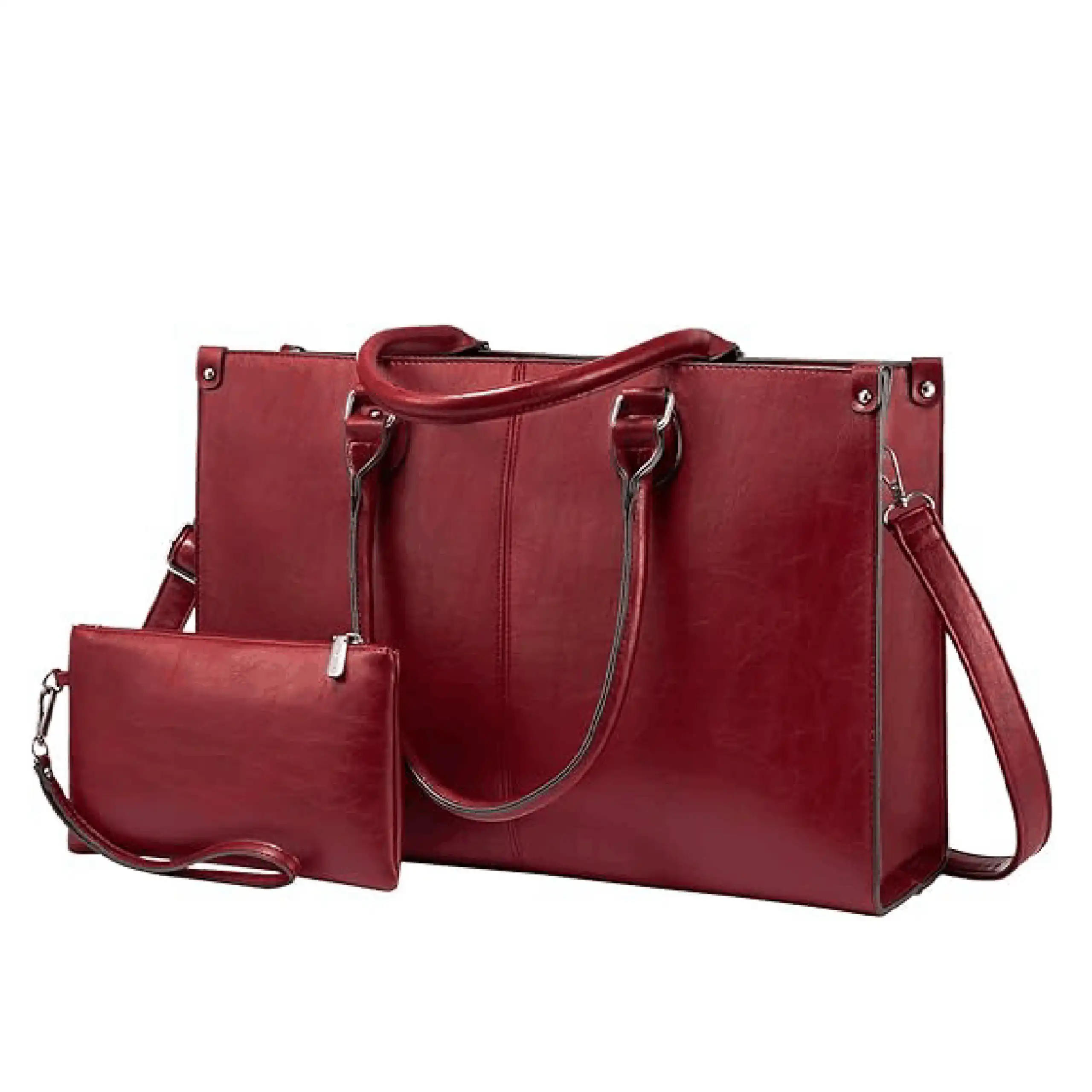 Γυναικείο σετ τσάντας ώμου/χειρος φορητού υπολογιστή Lovevook 15,6” WB2035 red