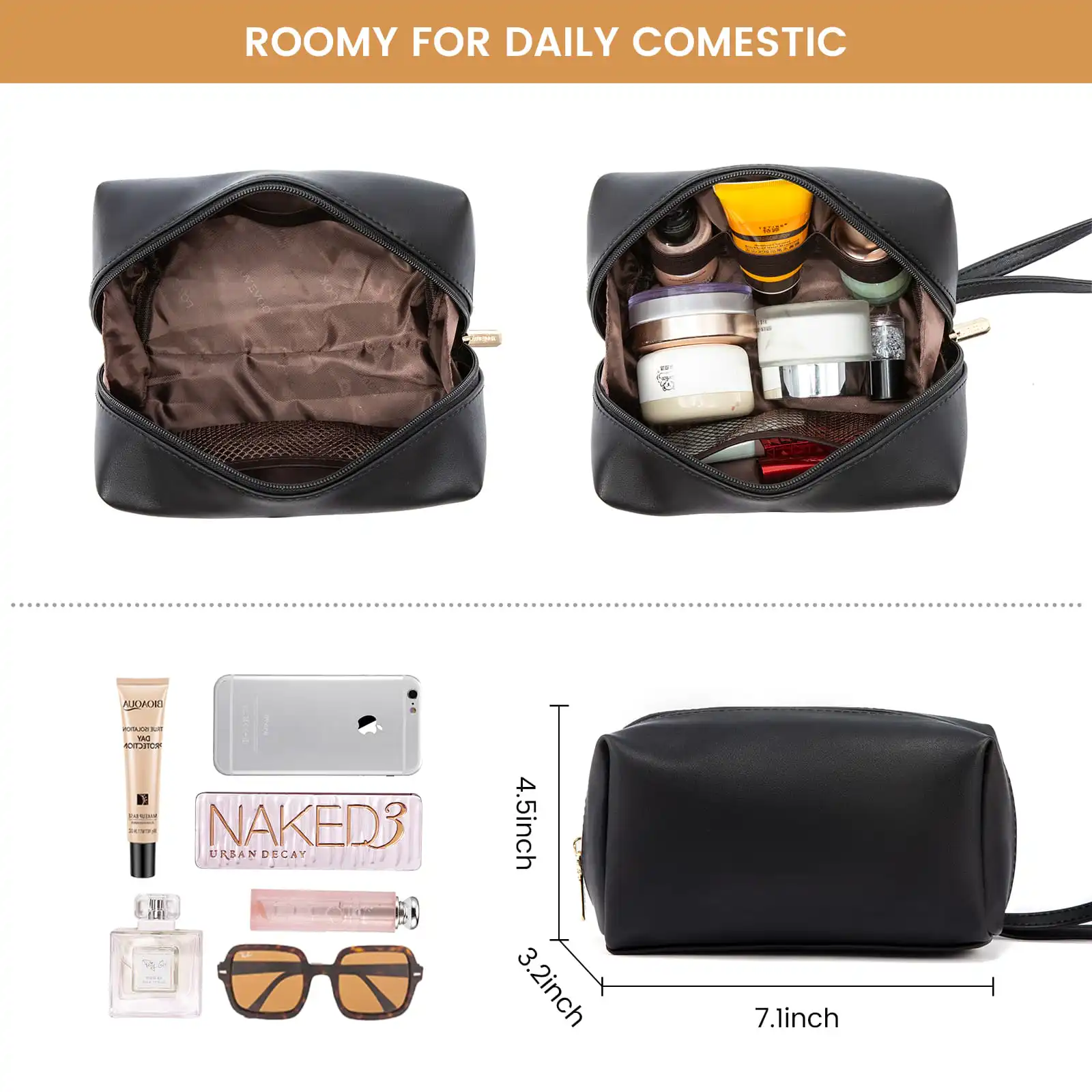 Γυναικείο σετ τσάντας ώμου/χειρός φορητού υπολογιστή Lovevook 15,6'' WB2038 black