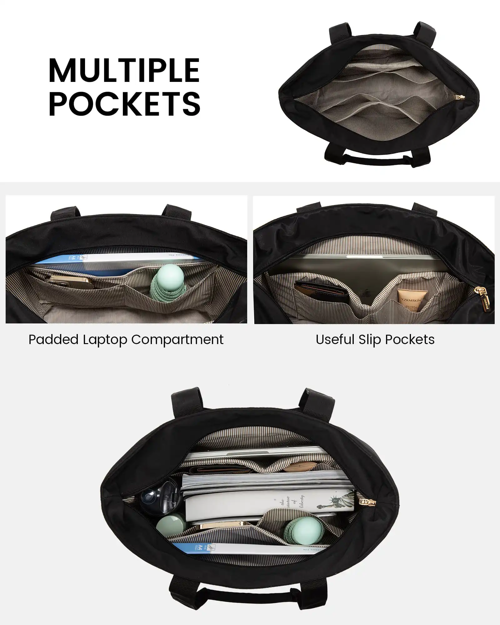 Γυναικεία τσάντα ώμου φορητού υπολογιστή Lovevook 15,6'' WB2148 black