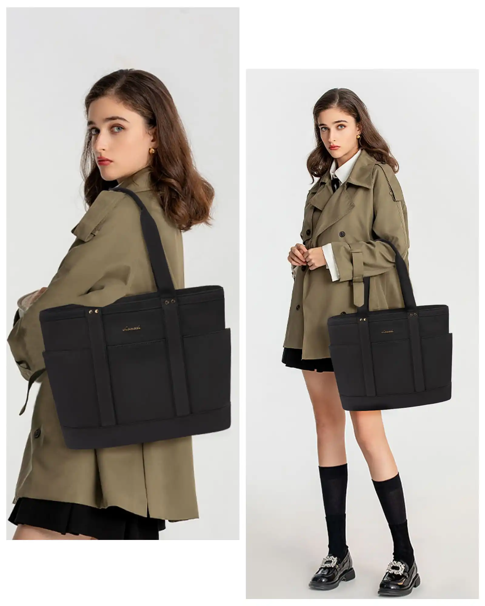 Γυναικεία τσάντα ώμου φορητού υπολογιστή Lovevook 15,6” WB2148 black