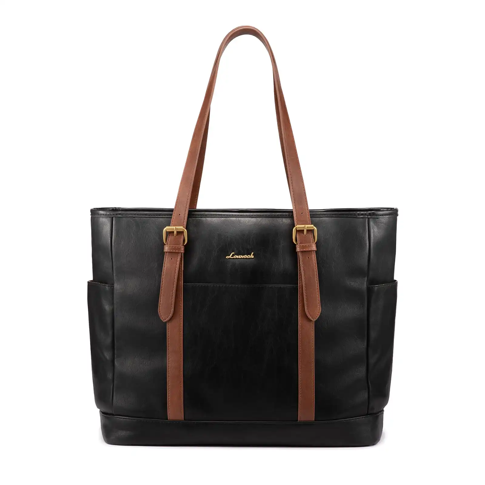 Γυναικεία τσάντα ώμου φορητού υπολογιστή Lovevook 15,6” WB3147 black brown