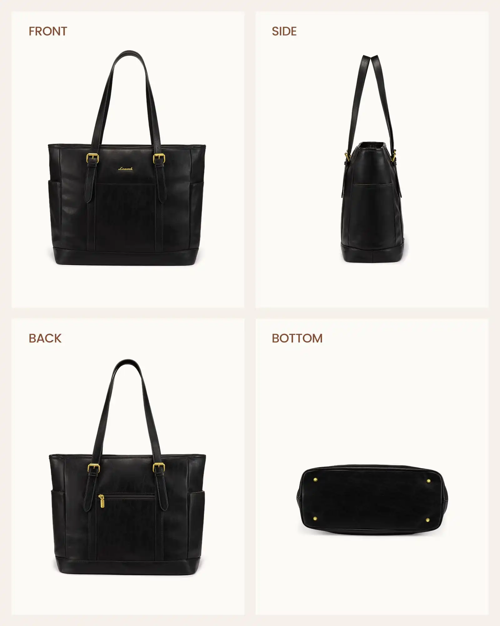 Γυναικεία τσάντα ώμου φορητού υπολογιστή Lovevook 15,6'' WB3147 black