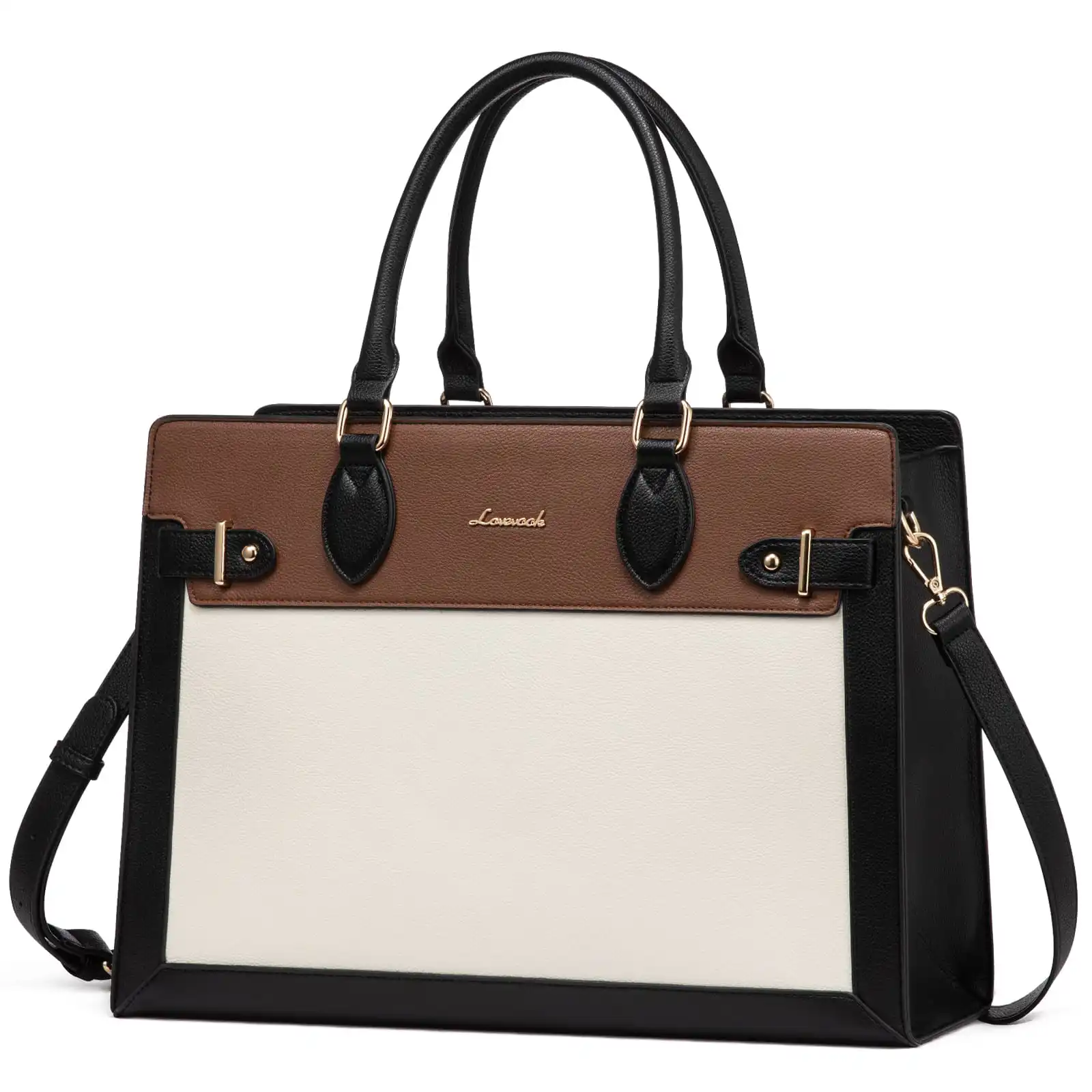 Γυναικεία τσάντα ώμου φορητού υπολογιστή Lovevook 15,6” WB3183 beige/brown