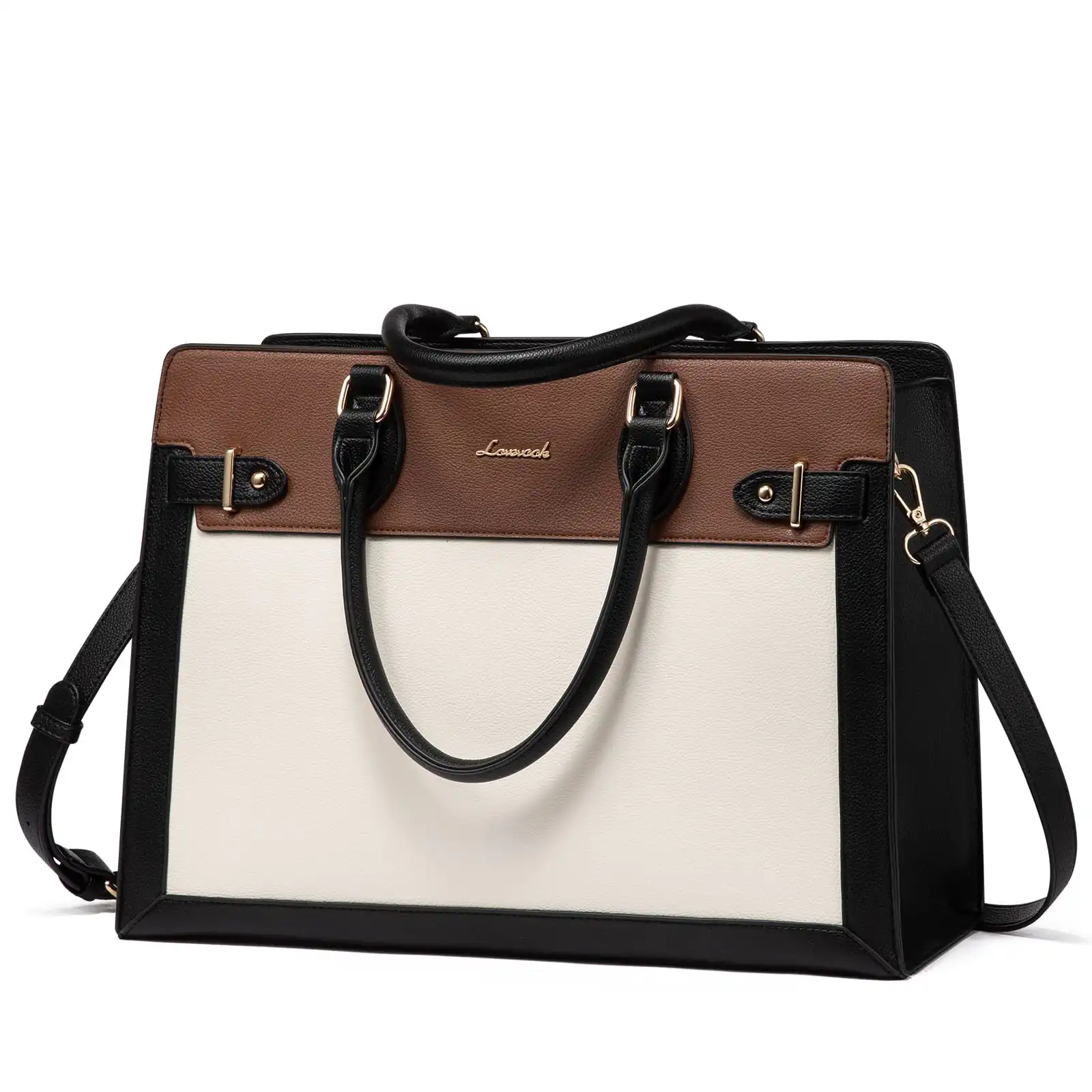 Γυναικεία τσάντα ώμου φορητού υπολογιστή Lovevook 15,6'' WB3183 beige/brown