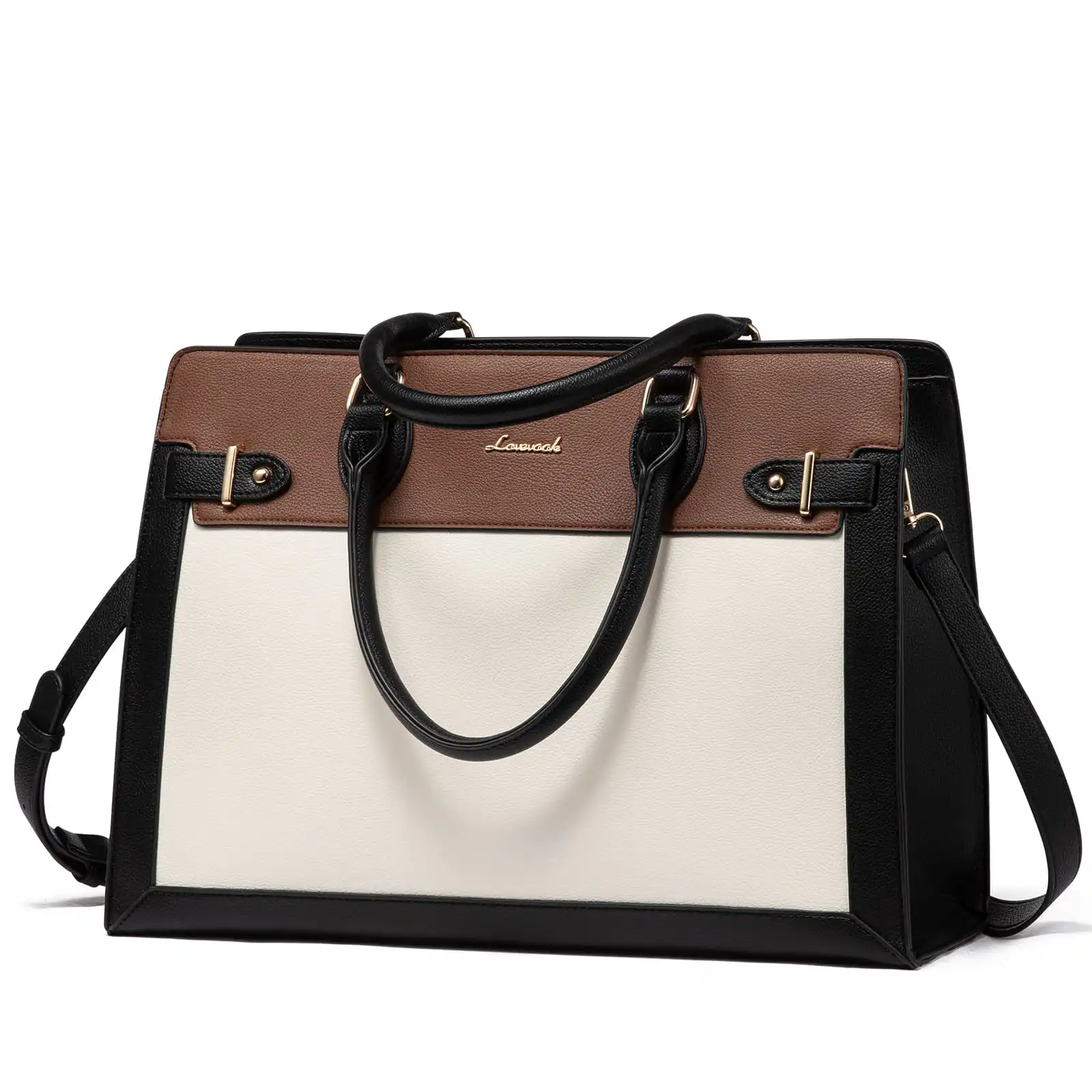 Γυναικεία τσάντα ώμου φορητού υπολογιστή Lovevook 15,6'' WB3183 beige/brown