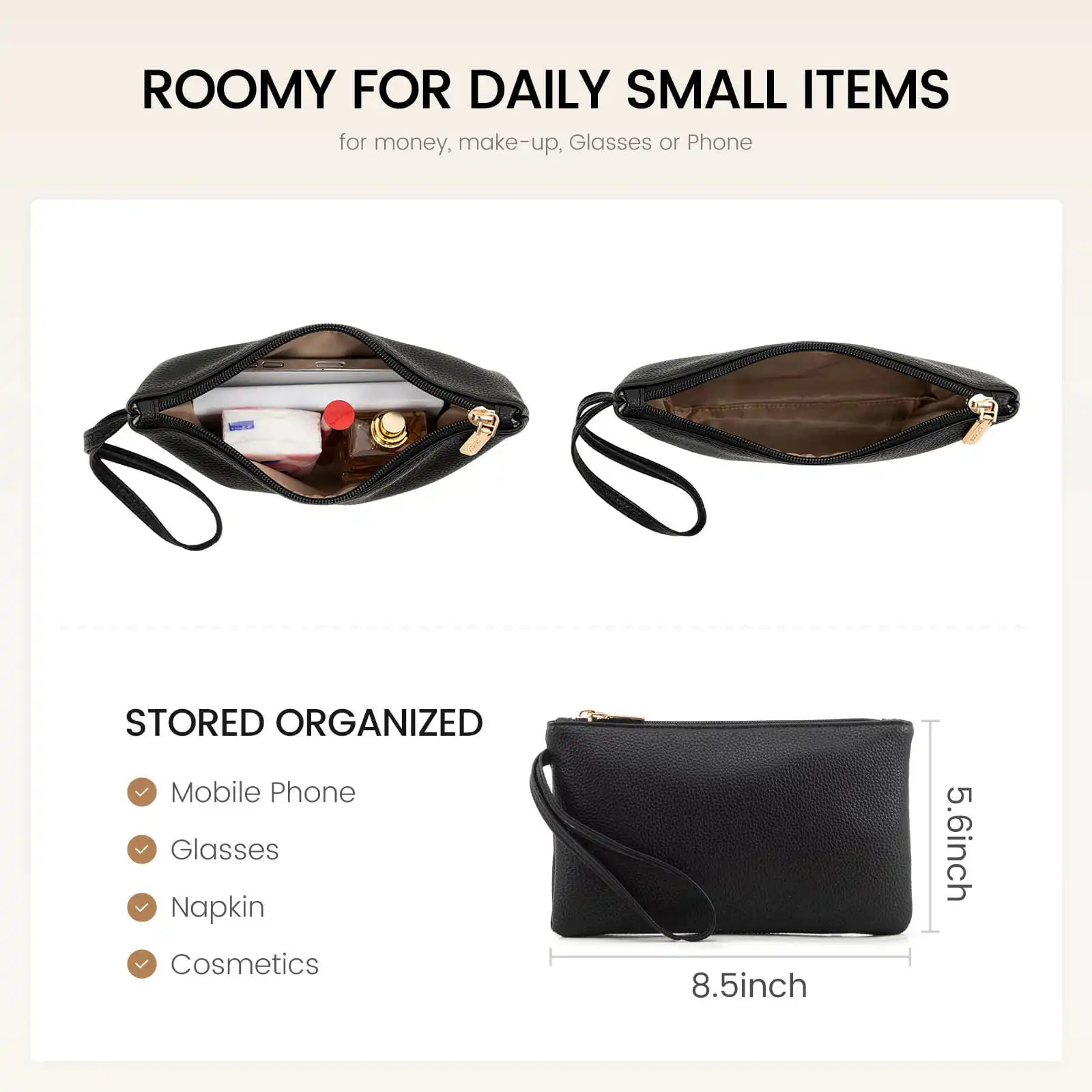 Γυναικείo σετ τσάντα ώμου/χειρός φορητού υπολογιστή Lovevook 15,6'' WB3269 Black