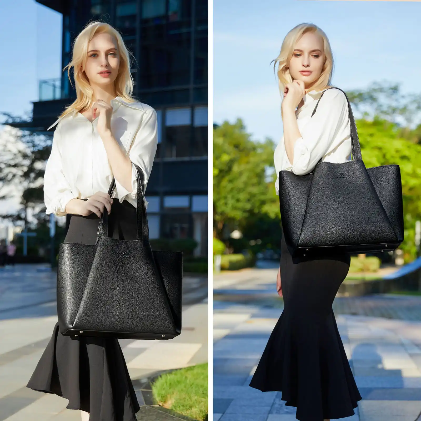 Γυναικείo σετ τσάντα ώμου/χειρός φορητού υπολογιστή Lovevook 15,6'' WB3269 Black