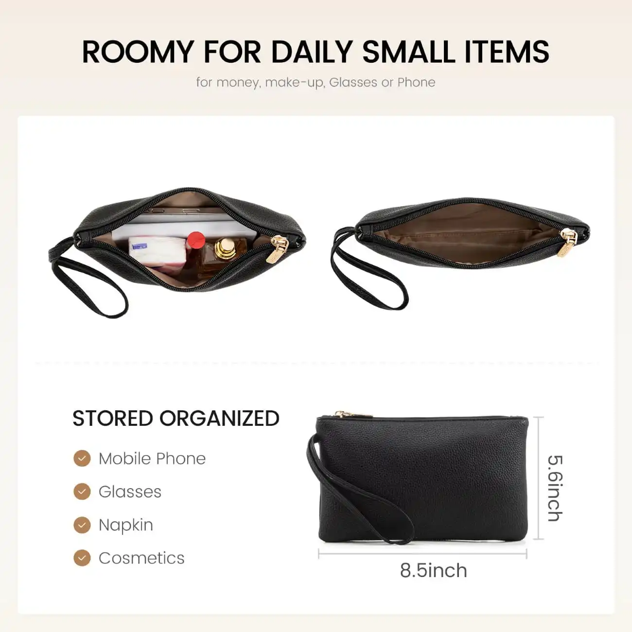 Γυναικείo σετ τσάντα ώμου/χειρός φορητού υπολογιστή Lovevook 15,6'' WB3269 white/black