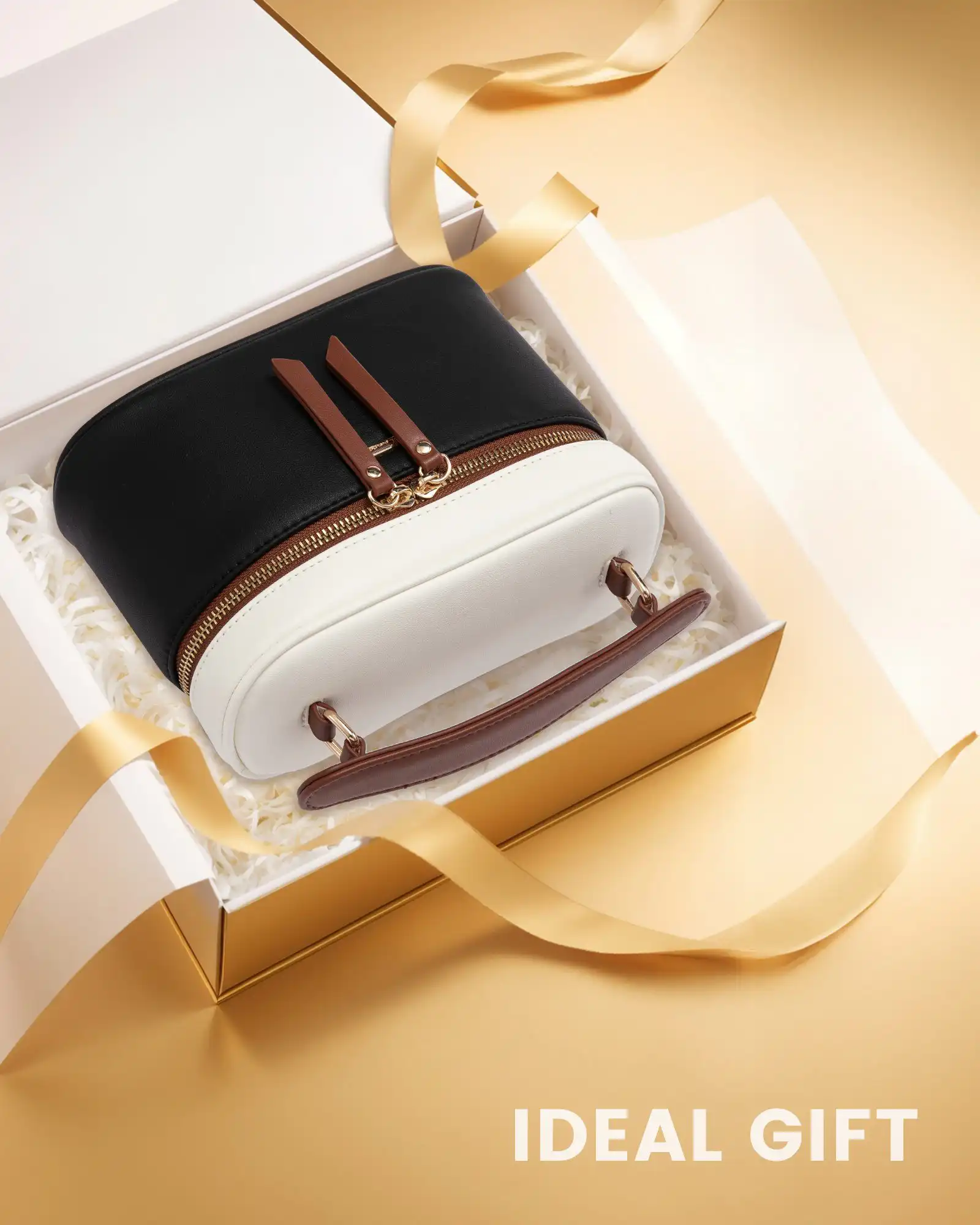 Τσαντάκι Χειρός Χιαστί Lovevook WB4311 beige black brown