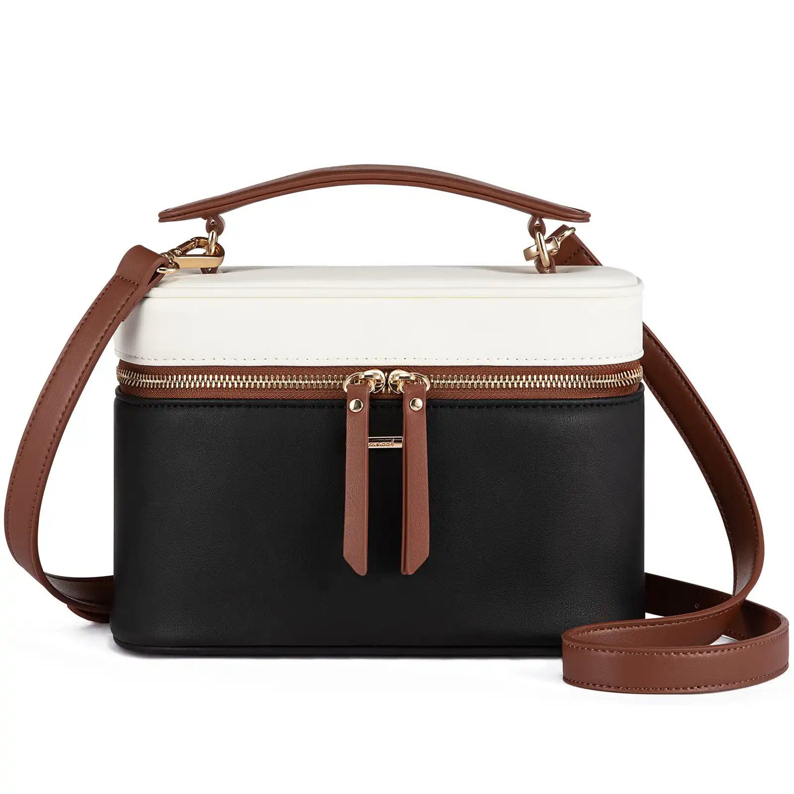 Τσαντάκι Χειρός Χιαστί Lovevook WB4311 beige black brown Τσαντάκι Χειρός Χιαστί Lovevook WB4311 beige black brown