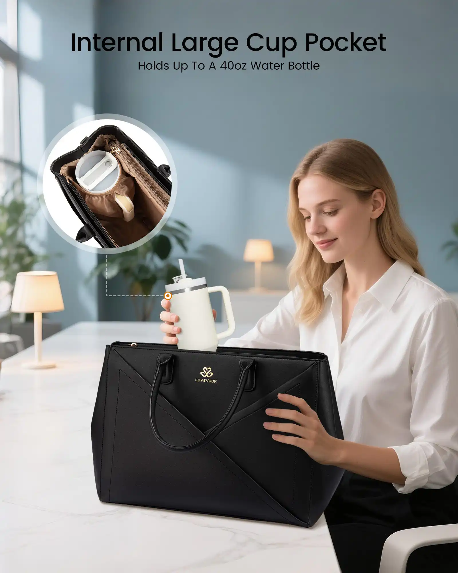 Τσάντα Laptop Γυναικεία Lovevook 15,6” WB4447 black