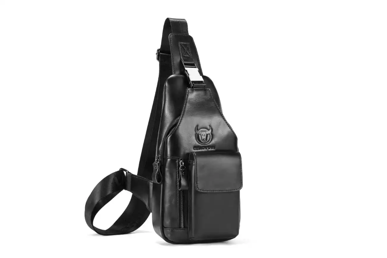 Δερμάτινη Τσάντα Στήθους Bull Captain XB 018 μαύρο Δερμάτινη Τσάντα Στήθους Bull Captain XB 018 μαύρο