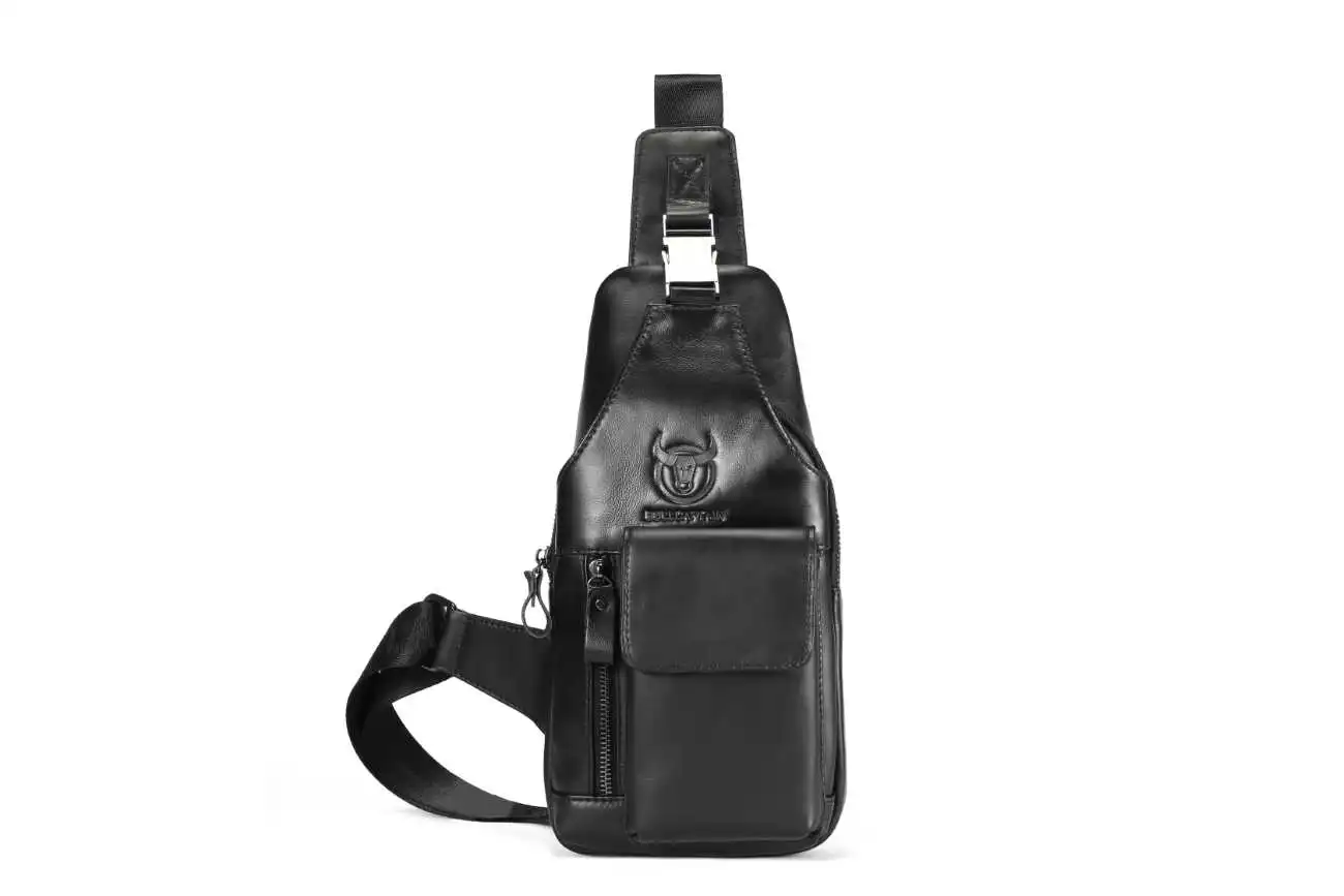 Δερμάτινη Τσάντα Στήθους Bull Captain XB 018 μαύρο
