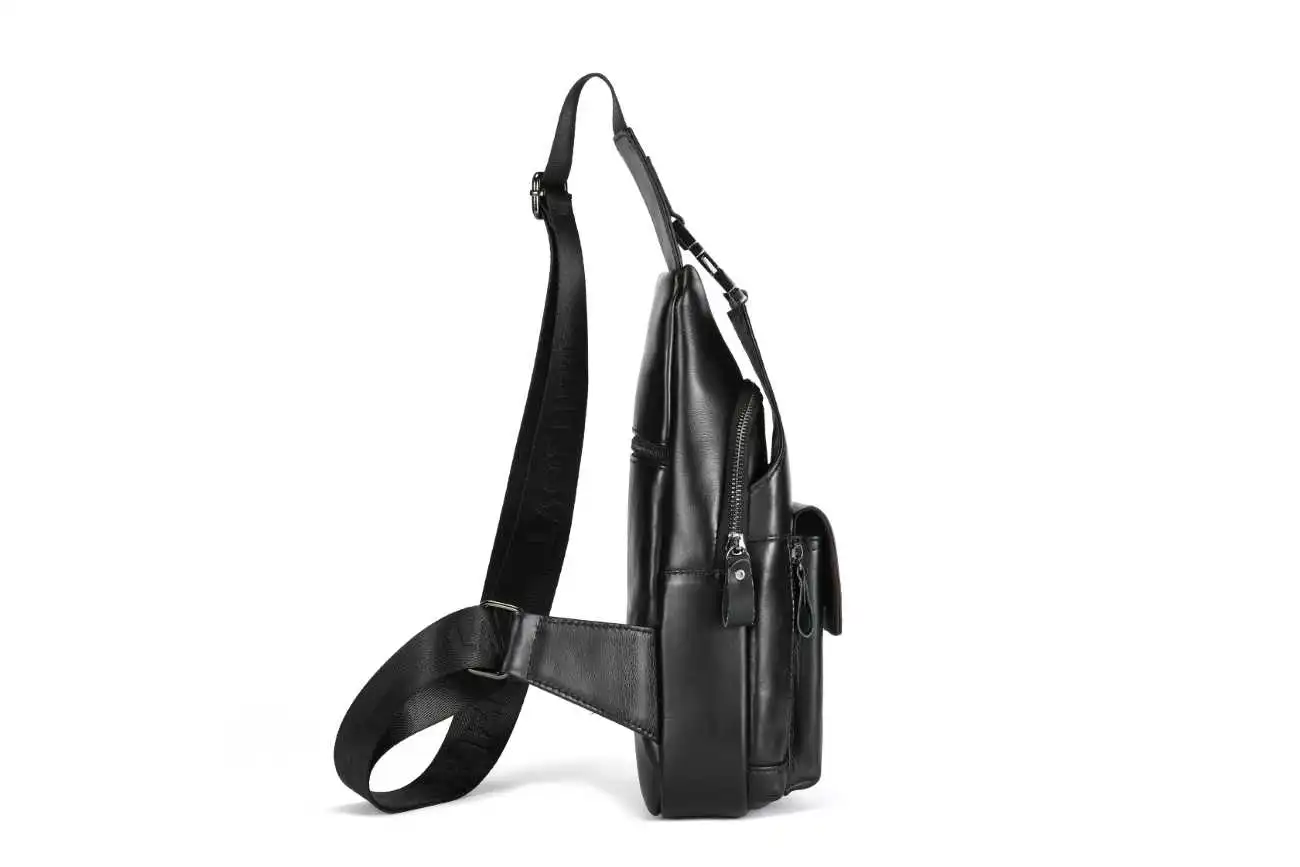 Δερμάτινη Τσάντα Στήθους Bull Captain XB 018 μαύρο