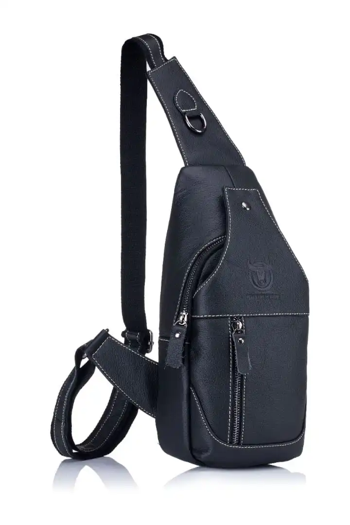 Δερμάτινο τσαντάκι crossbody Bull Captain XB 019 μαύρο