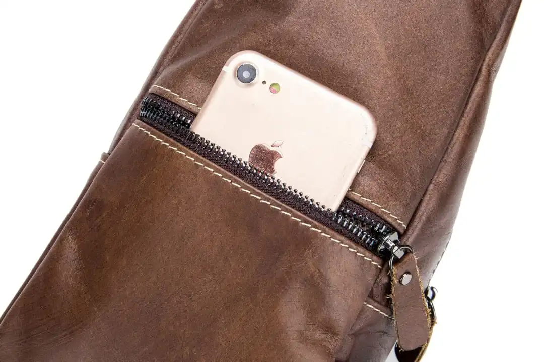 Δερμάτινο τσαντάκι crossbody Bull Captain XB 019 καφέ