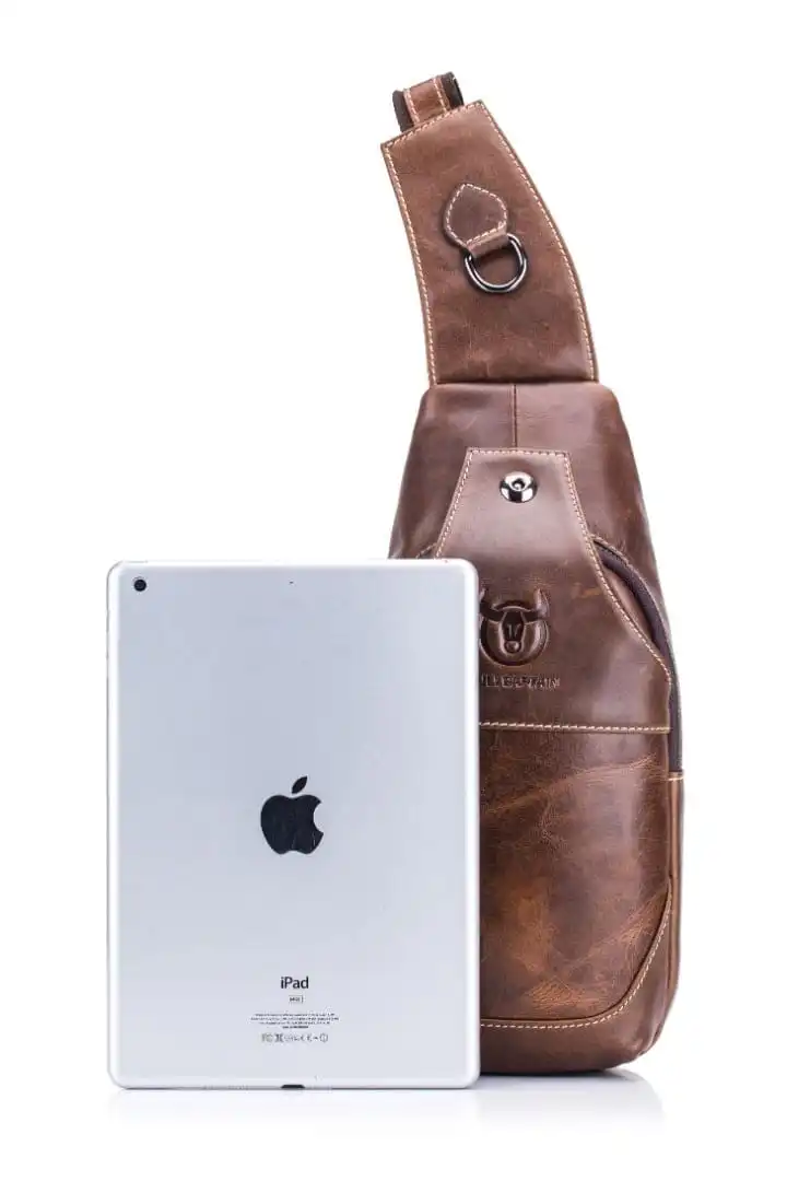 Δερμάτινο τσαντάκι crossbody Bull Captain XB 019 καφέ