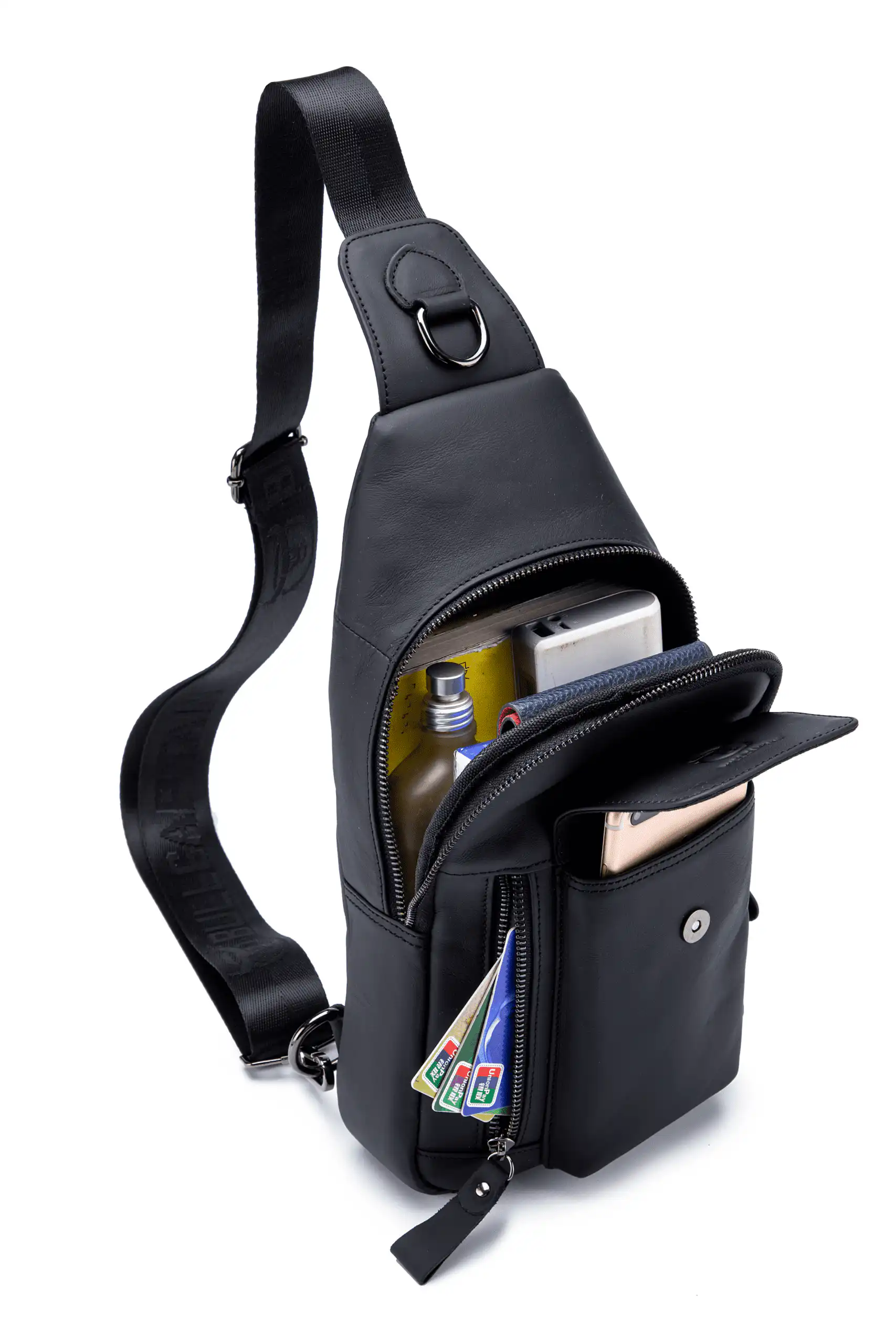 Δερμάτινο τσαντάκι body Bull Captain XB 121 μαύρο