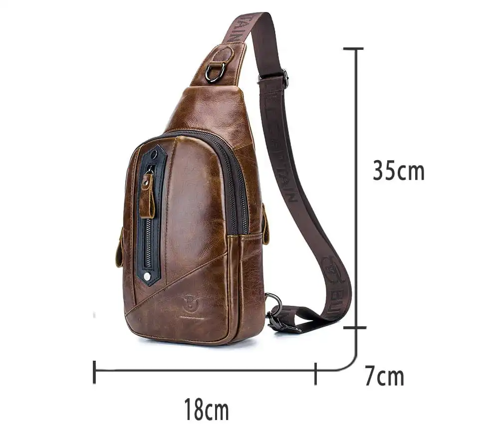 Δερμάτινο τσαντάκι body Bull Captain XB 126 καφέ