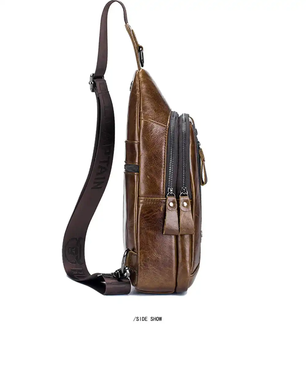 Δερμάτινο τσαντάκι body Bull Captain XB 126 καφέ