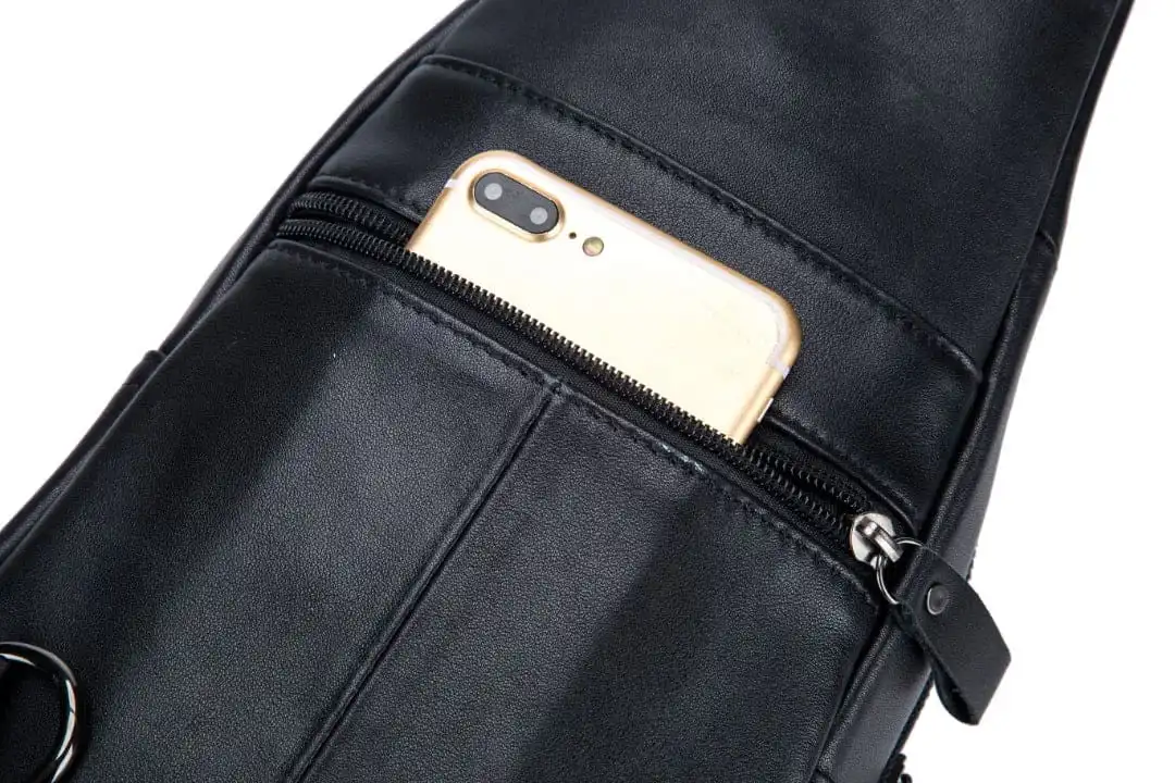 Δερμάτινο τσαντάκι body Bull Captain XB 129 μαύρο