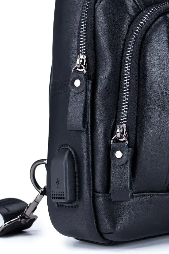 Δερμάτινο τσαντάκι body Bull Captain XB 129 μαύρο