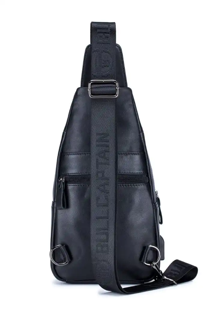 Δερμάτινο τσαντάκι body Bull Captain XB 129 μαύρο