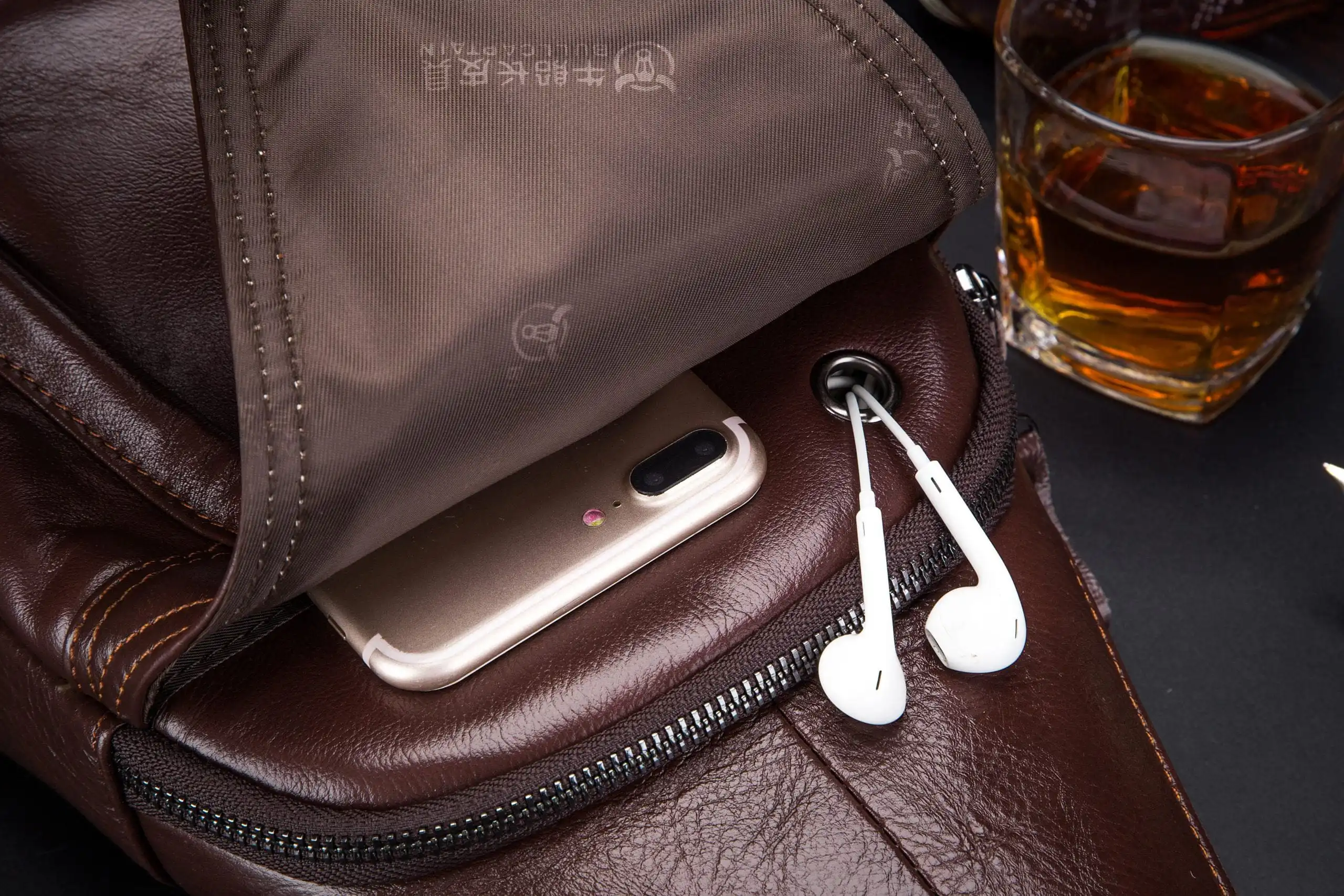 Δερμάτινο τσαντάκι body Bull Captain XB 086 καφέ