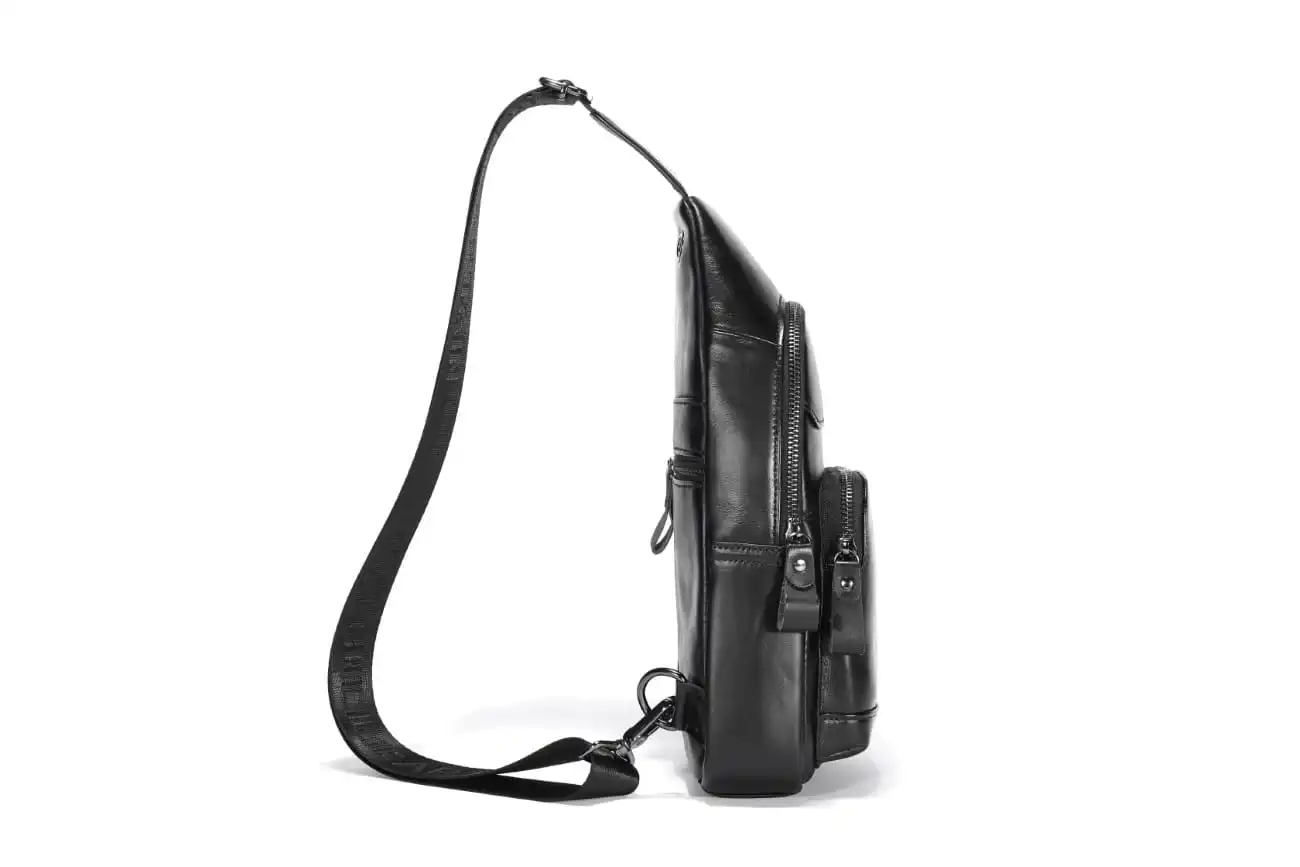 Δερμάτινο τσαντάκι body Bull Captain XB097 μαύρο