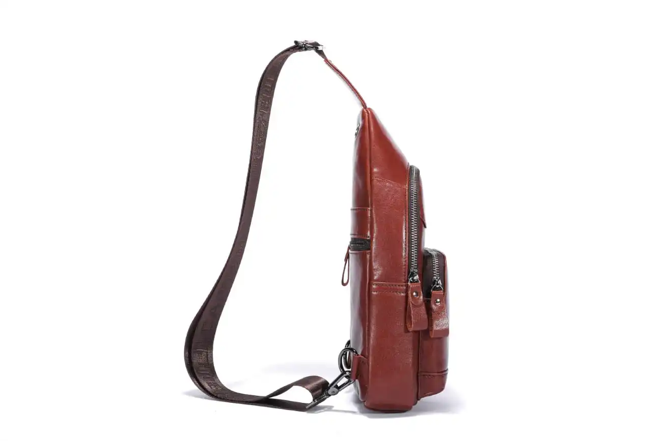 Δερμάτινο τσαντάκι body Bull Captain XB097 καφέ