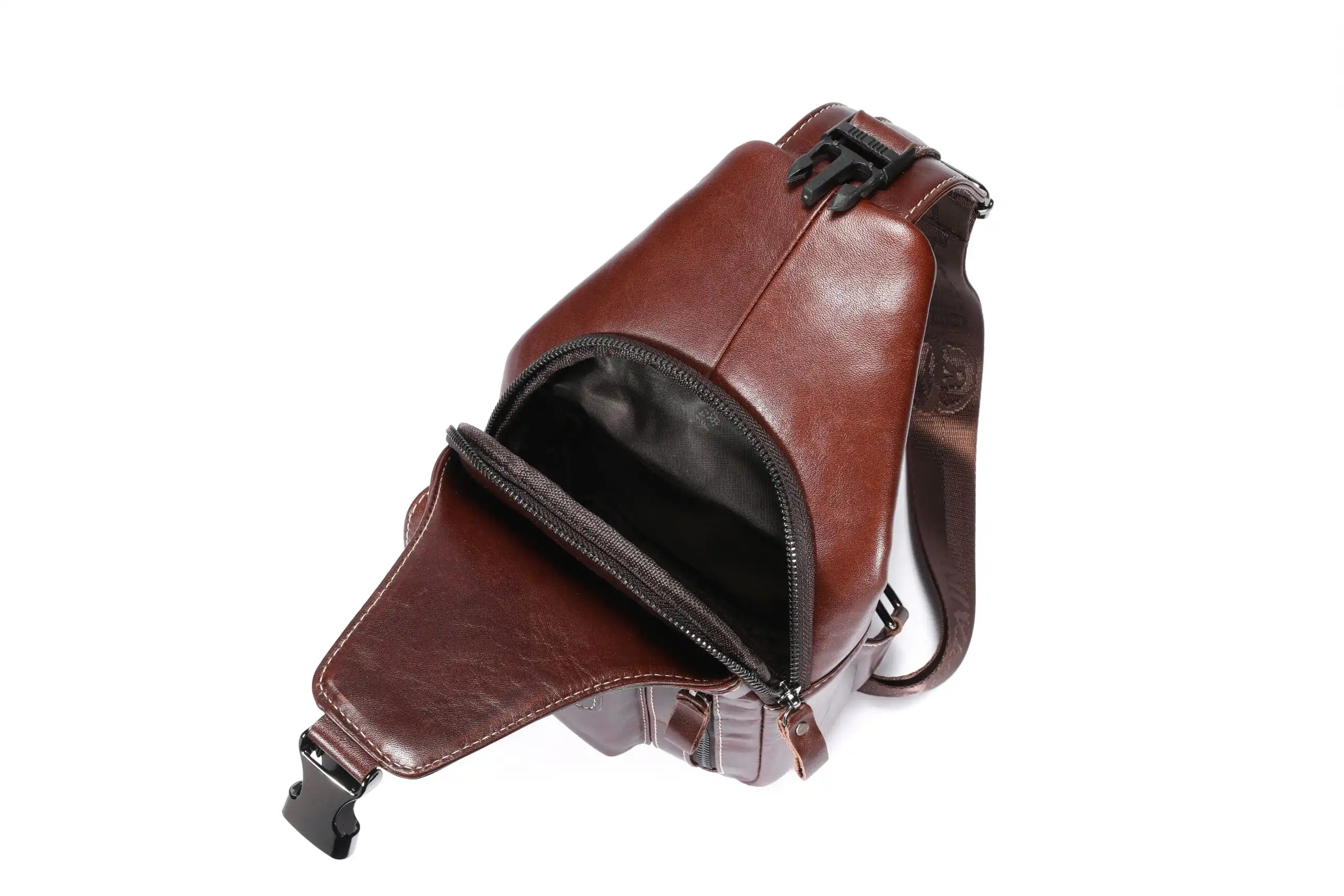 Δερμάτινο τσαντάκι body Bull Captain XB 128 σκούρο καφέ