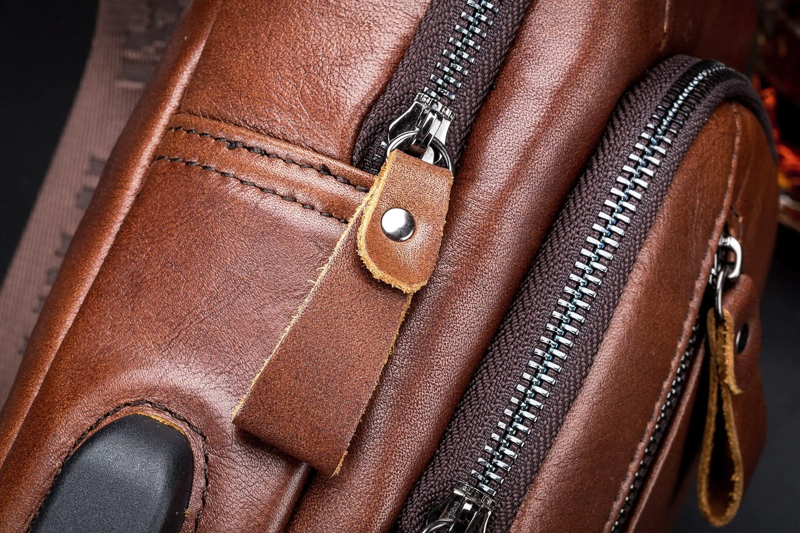 Δερμάτινο τσαντάκι body Bull Captain XB 129 καφέ