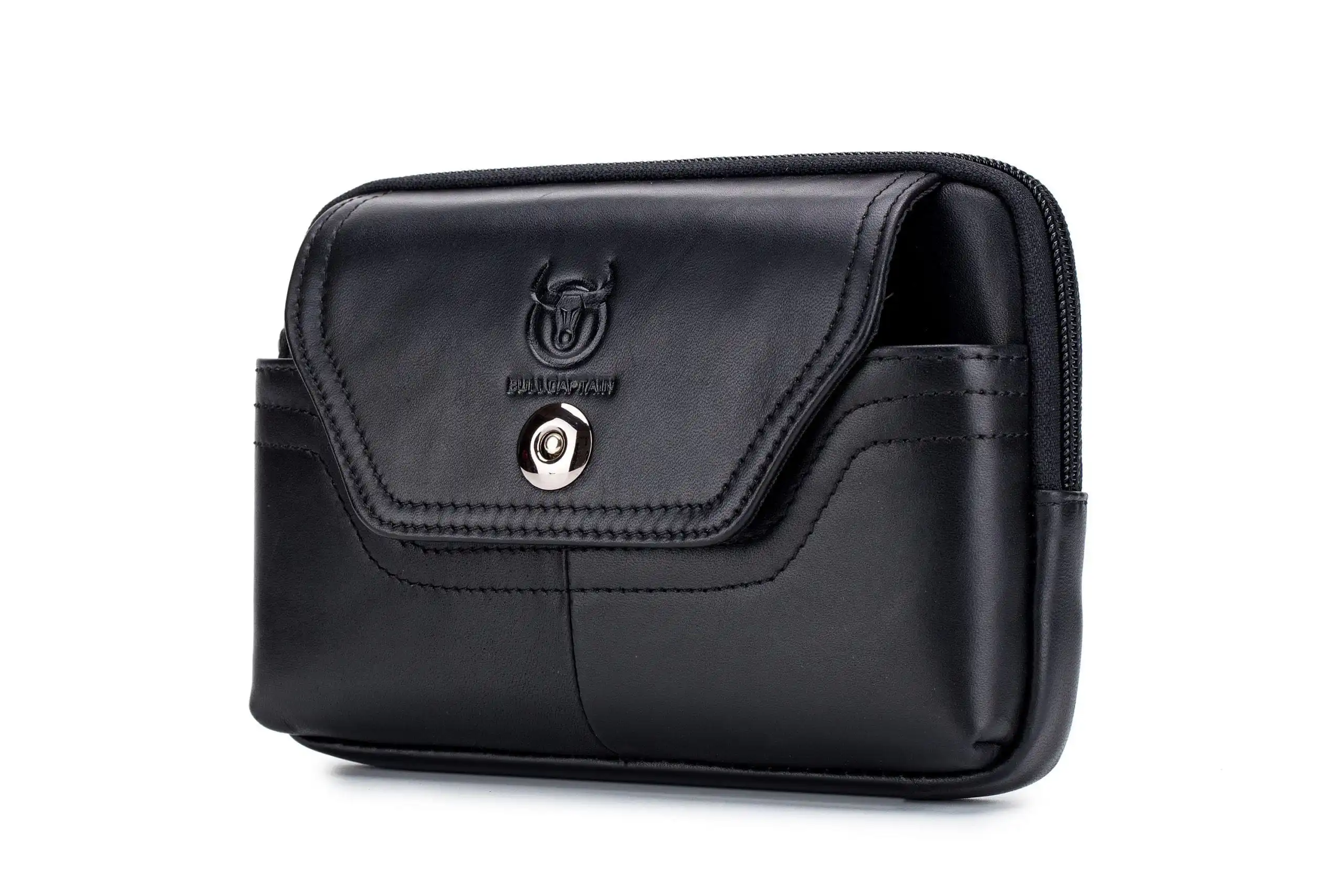 Δερμάτινο τσαντάκι μέσης (ζώνης) Bull Captain YB 04 μαύρο