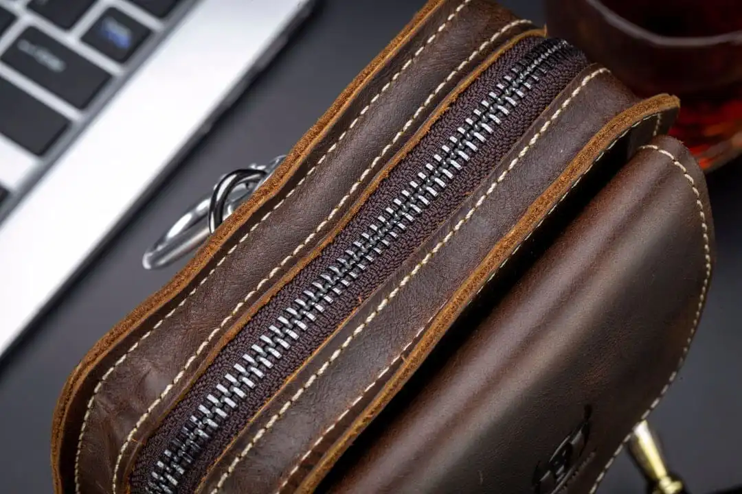 Δερμάτινο τσαντάκι ώμου/Μέσης Bull Captain YB 075 καφέ