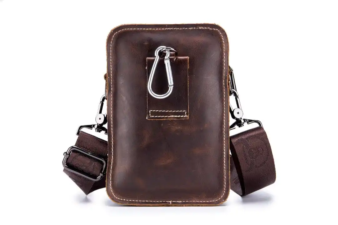 Δερμάτινο τσαντάκι ώμου/Μέσης Bull Captain YB 075 καφέ