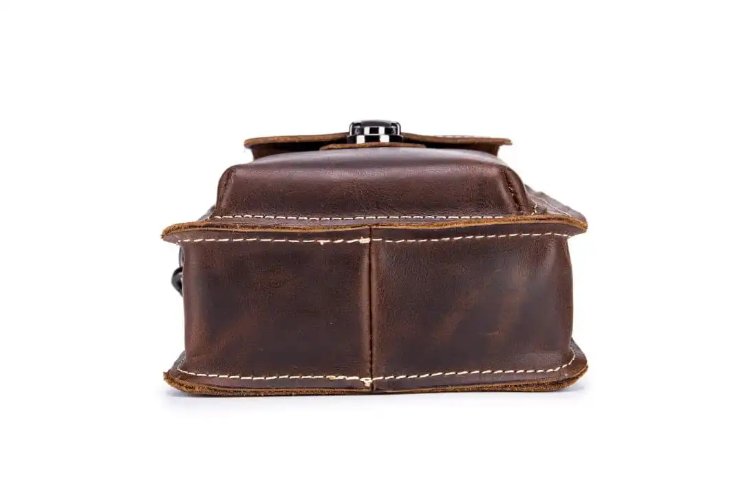 Δερμάτινο τσαντάκι ώμου/Μέσης Bull Captain YB 075 καφέ