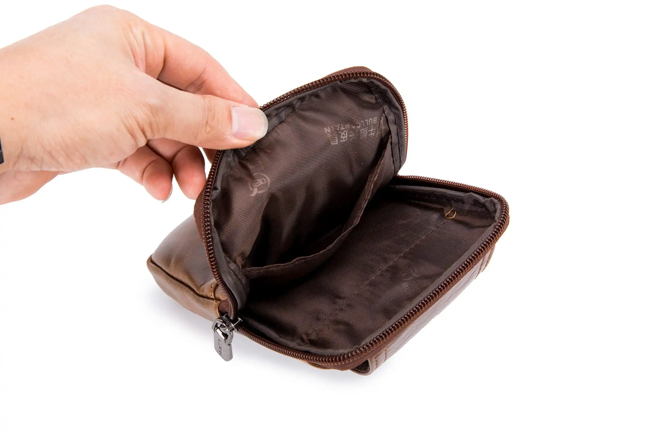 Δερμάτινο τσαντάκι ώμου Bull Captain ΥΒ043V σκούρο καφέ