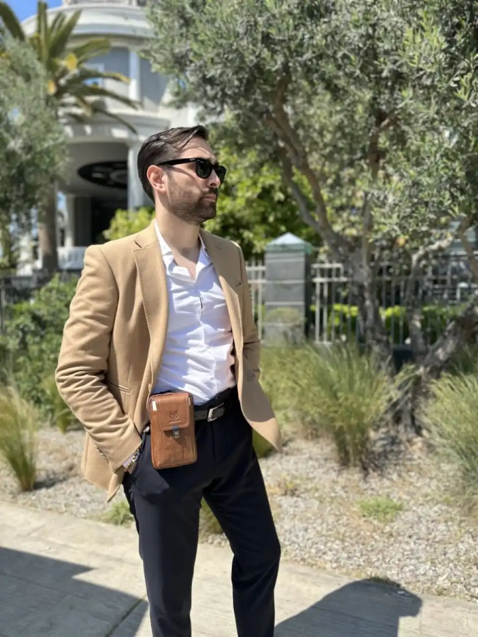 Δερμάτινο τσαντάκι ώμου Bull Captain ΥΒ043V σκούρο καφέ Δερμάτινο τσαντάκι ώμου Bull Captain ΥΒ043V σκούρο καφέ