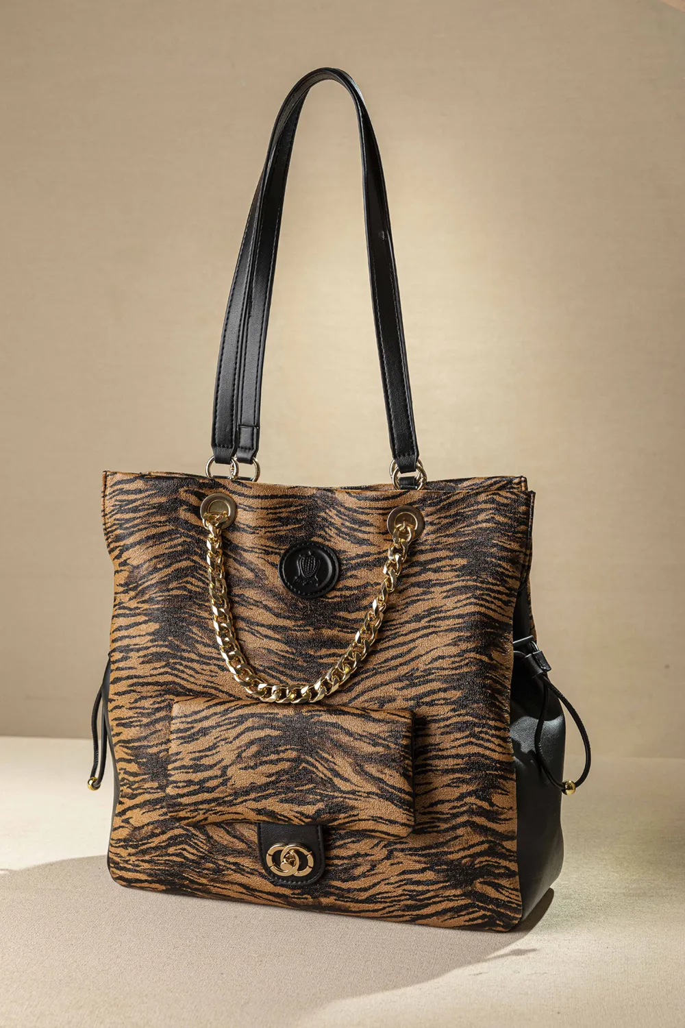 Ελαφριά τσάντα ώμου με διπλό κράτημα