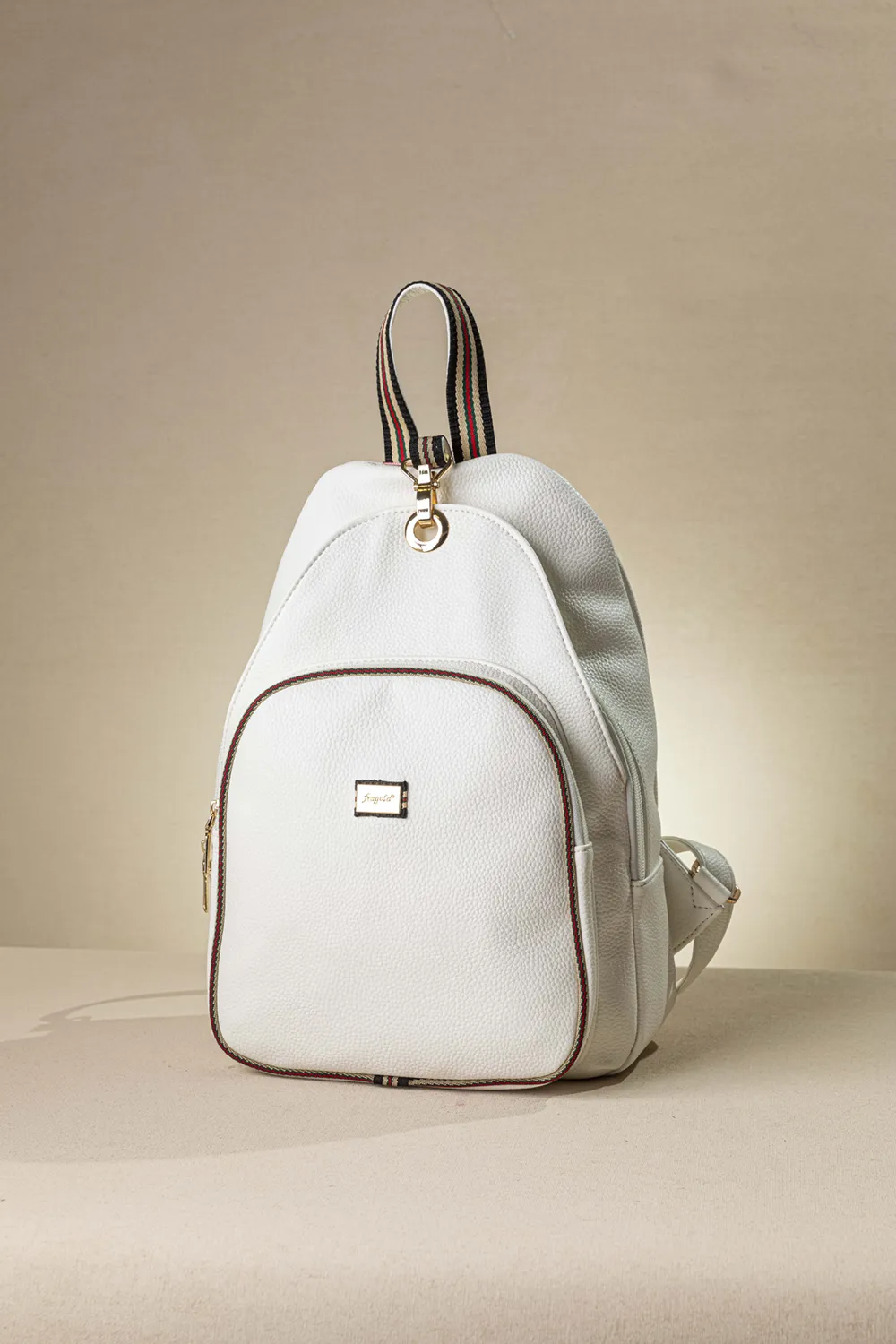 Backpack με πολλές θήκες και casual logo Backpack με πολλές θήκες και casual logo