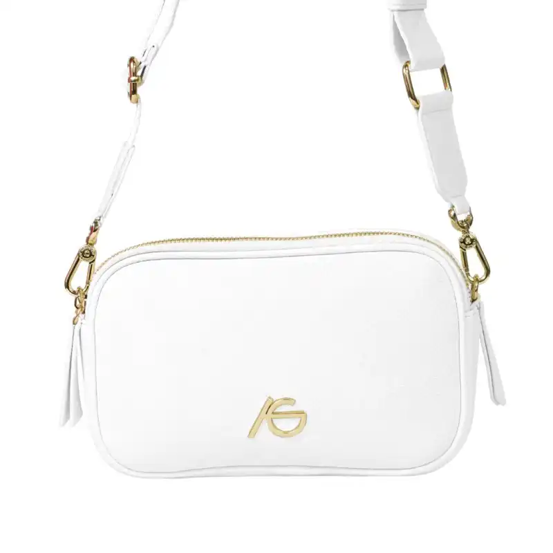 Άσπρη τσάντα χιαστί Anysia Άσπρη τσάντα χιαστί Anysia