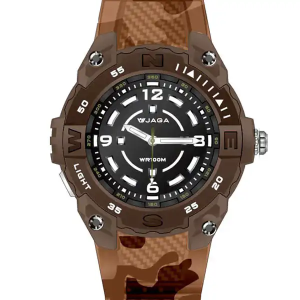 Ρολόι JAGA AQ1166 Καφέ Ρολόι JAGA AQ1166 Καφέ