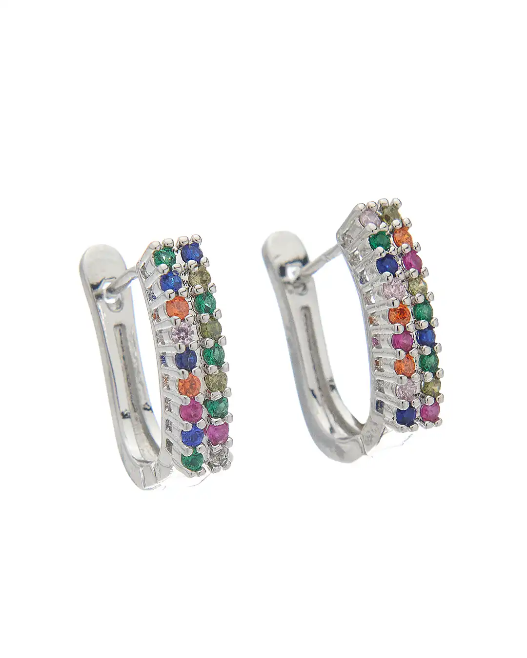 Κρίκος με πέτρες XM-8804-1 – Ασημί Κρίκος με πέτρες XM-8804-1 – Ασημί