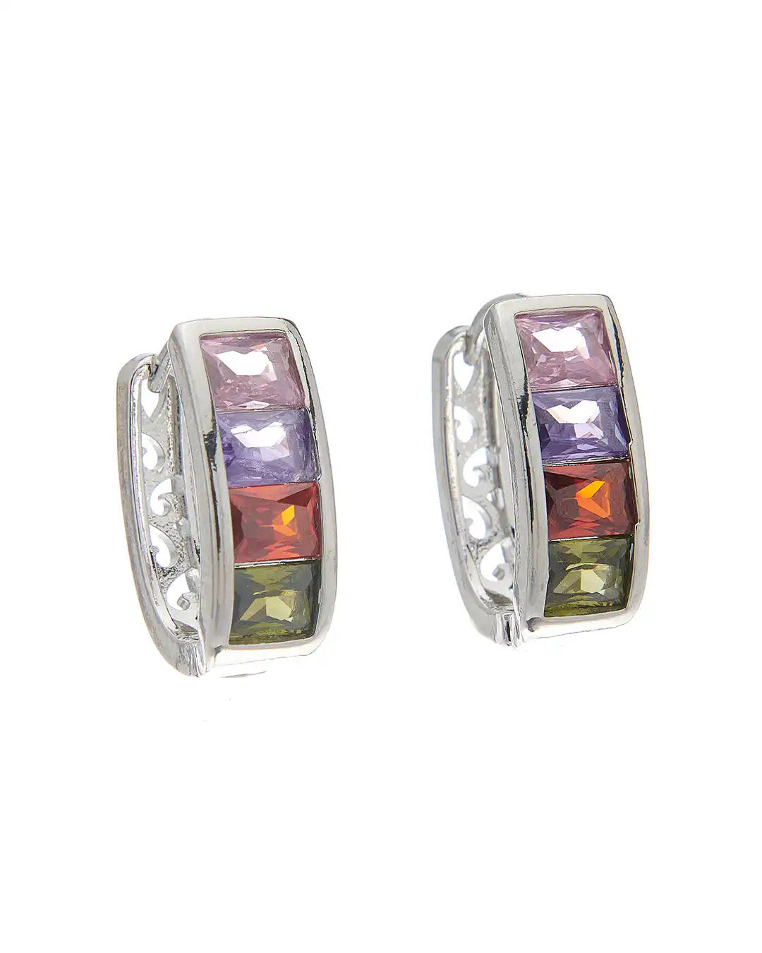 Κρίκος με πέτρες XM-8805-5 – Ασημί Κρίκος με πέτρες XM-8805-5 – Ασημί