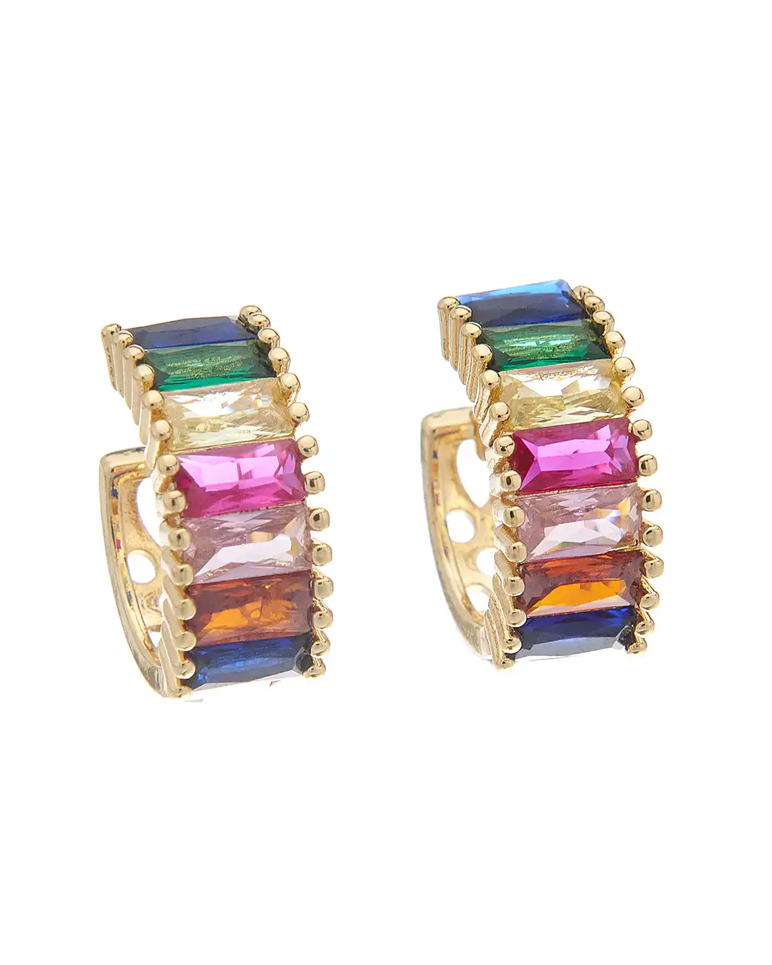 Κρίκος με πέτρες XM-8801-7 – Χρυσό