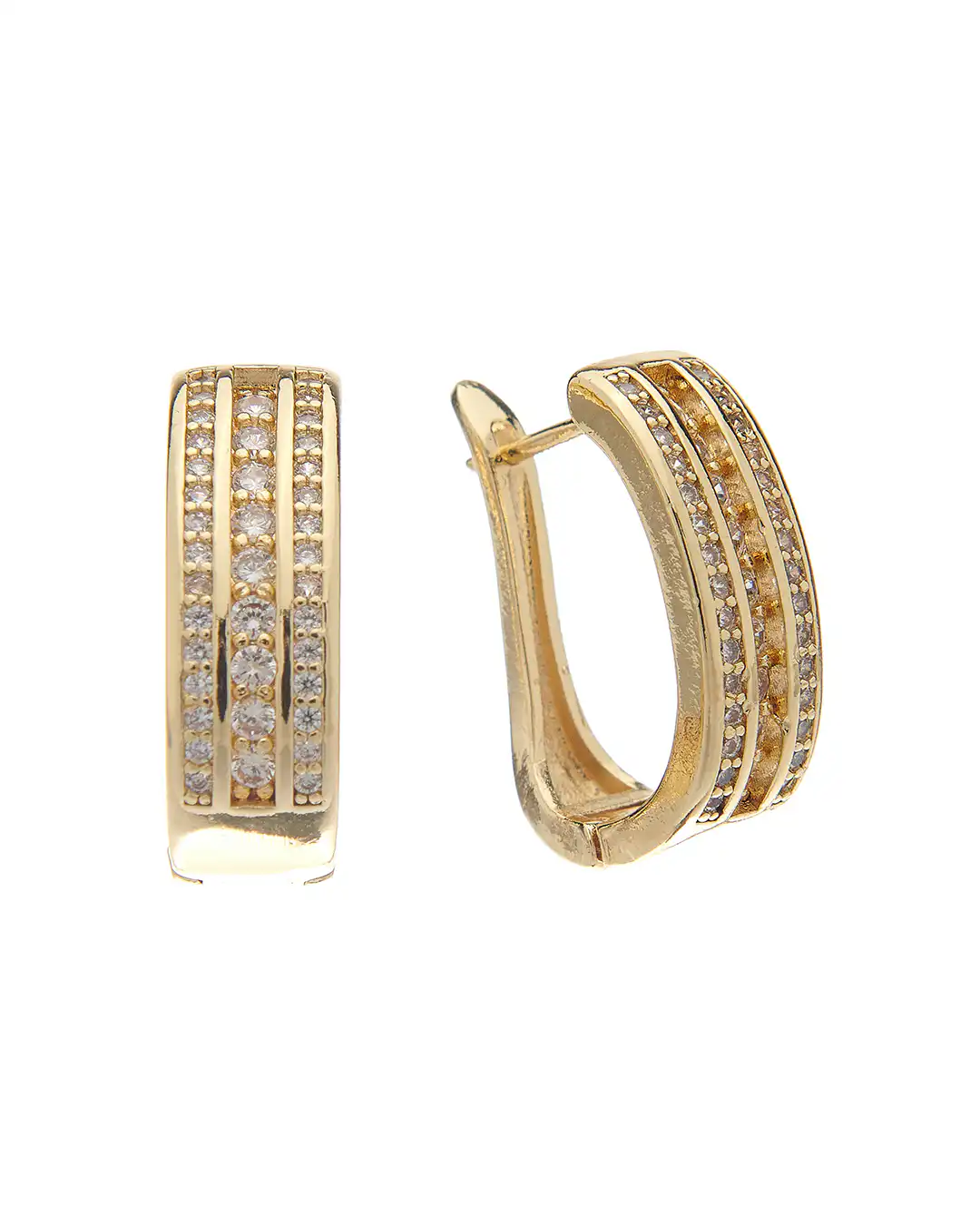 Κρίκος με πέτρες XM-8804-2 – Χρυσό