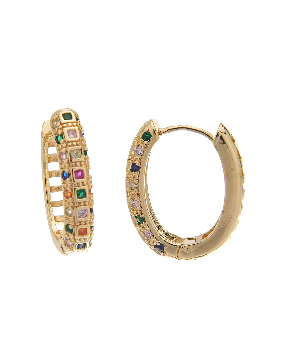 Κρίκος με πέτρες XM-8807-3 – Χρυσό